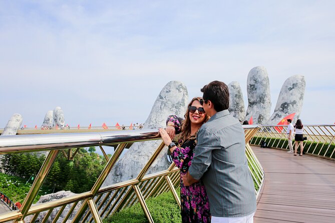 3 Hour Golden Bridge Photoshoot in Ba Na Hills - Rain, mist, and the umbrella approach