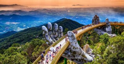 Da Nang: Ba Na Hills and Golden Bridge Cable Car Ticket - Entering the 27-meter Buddha and the cooler French Village feeling