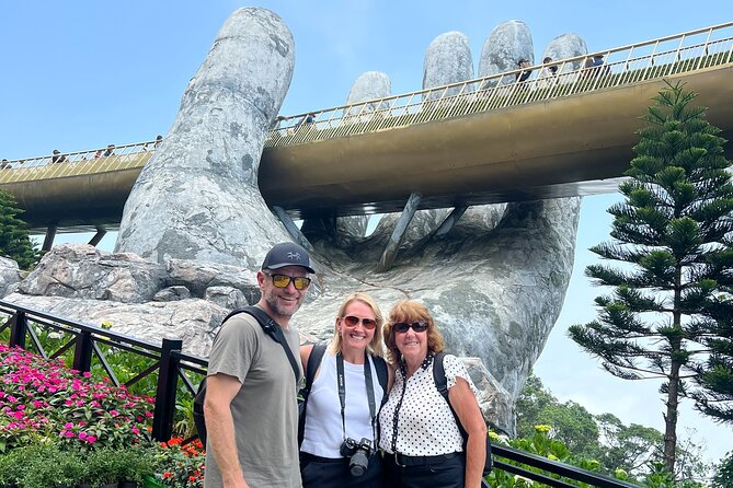 DA NANG Ba Na Hills, Golden Bridge & Cable Cars PRIVATE TOUR - Back at street level: Dragon Bridge and Love Bridge photo stops