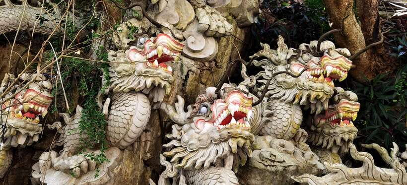 Da Nang/Hoi An: Marble & Monkey Mountains with Am Phu Cave - Marble artisan village: watching stone craft at the foot of the hills