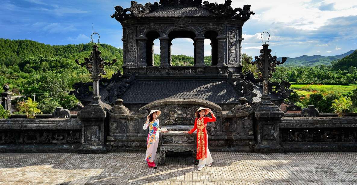 Da Nang: Hue Imperial City and Hai Van Pass Small Group Tour - Khai Dinh Tomb first: palace-like mausoleum energy