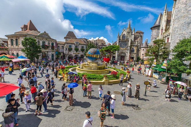 Entry ticket: Ba Na Hills and Golden Bridge Cable Car - At the Top: The 27m Buddha and the Flower Garden Moment