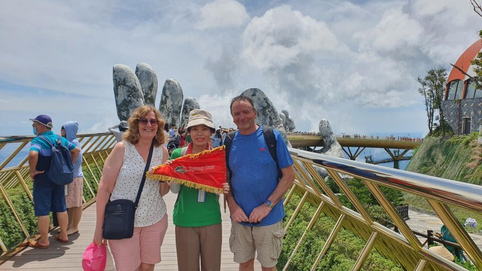 From Da Nang/Hoi An: Ba Na Hills Golden Bridge small group - Linh Ung Pagoda: culture stop with real scale