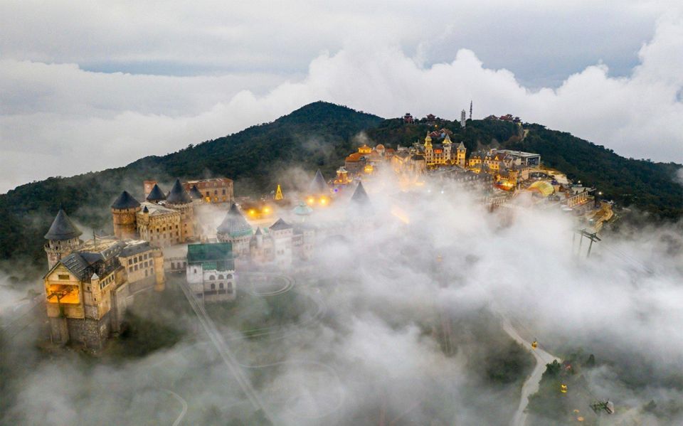 From Da Nang/Hoi An: Ba Na Hills Golden Bridge small group - French Village and the architecture illusion