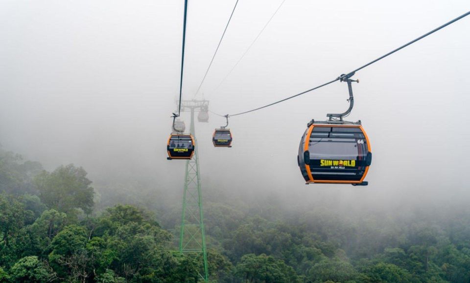 From Da Nang/Hoi An: Ba Na Hills Golden Bridge small group - Cable car time on Ba Na Hills: the ride that turns into part of the show
