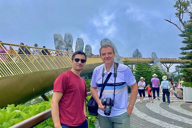 Full-Day Private Tour in Golden Bridge and Ba Na Hills - Golden Bridge at Sun World: the Huge Hands moment you should plan for