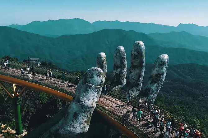 Golden Bridge & Ba Na Hills 1 Day including buffets lunch & 2 ways Cable Car - French Village, Pagodas, and the Ba Na Hills “Set Design” Feel