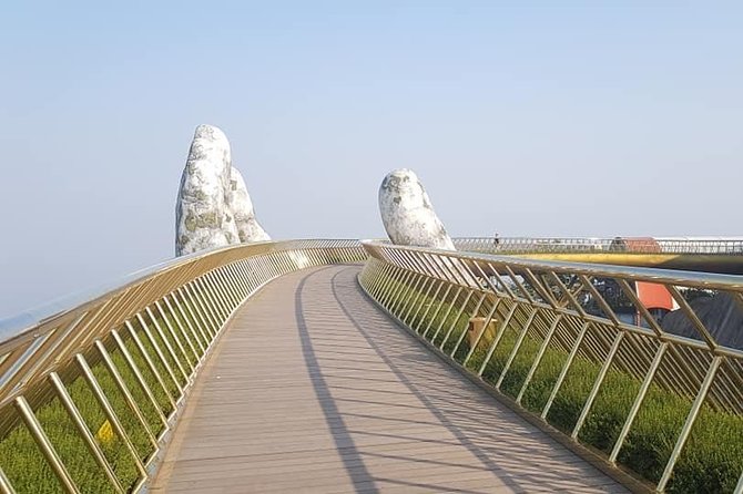 GOLDEN BRIDGE BA NA HILLS - CABLE CAR & Da Nang City PRIVATE TOUR - Golden Bridge: your time on the famous two-hand walkway