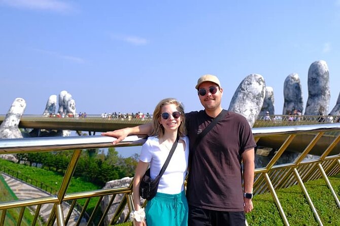 Golden Bridge & Ba Na Hills & Marble Mountain Private Tour - Marble Mountains: caves, temples, and sculpture workshops in one planned block