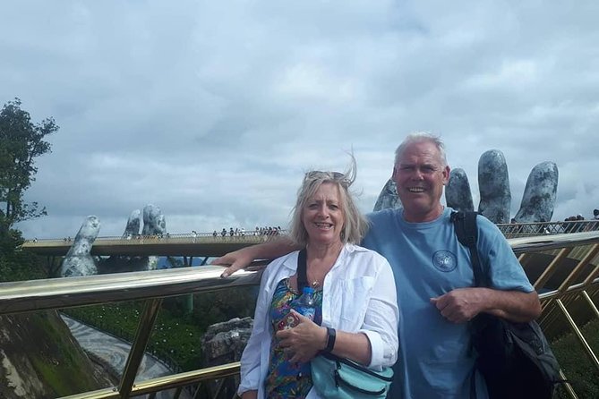 Golden Bridge-Monkey mountain-Dragon Bridge -Marble Mountain Fullday PrivateTour - Ba Na Hills at altitude: cooler air and big views