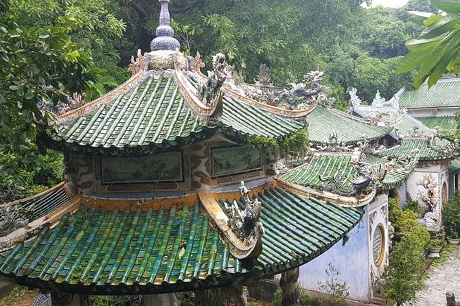 Guided Fullday Tour :Golden Bridge,Dragon Bridge,Marble Mountain,Monkey Mountain - Son Tra Mountain (Monkey Mountain stop): Linh Ung Pagoda and the Lady Buddha