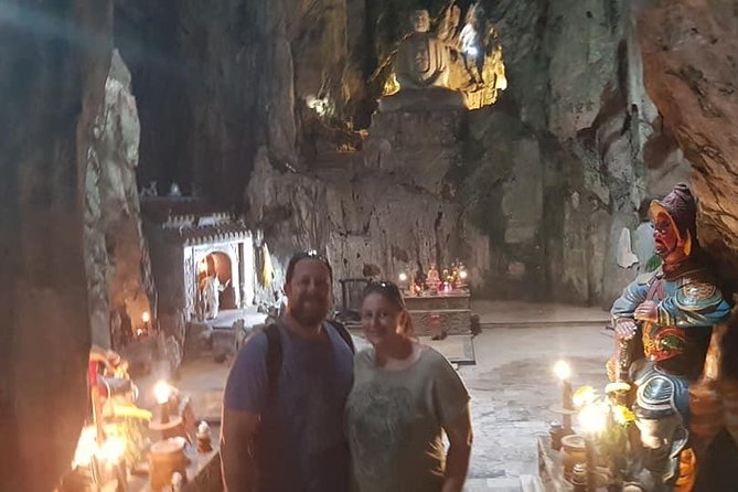 MARBLE MOUNTAIN-AM PHU Cave & HOI AN -Colourful Lantern Boat Ride - Private pickup at 1:30 pm, then a full 6–7 hours