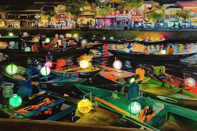 MARBLE MOUNTAIN-AM PHU Cave & HOI AN -Colourful Lantern Boat Ride - Marble Mountains: pagodas, viewpoints, and the elevator experience