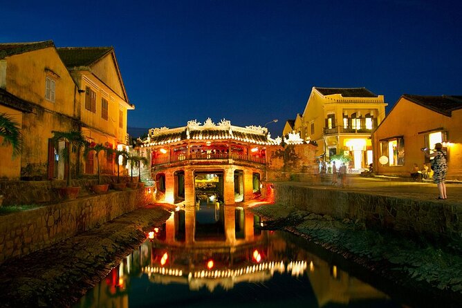 Marble Mountain - Hoi An Colour Lanterns & Night Market from DN - Hoi An Ancient Town after dark: lantern streets, the Japanese Bridge, and the Hoai River walk