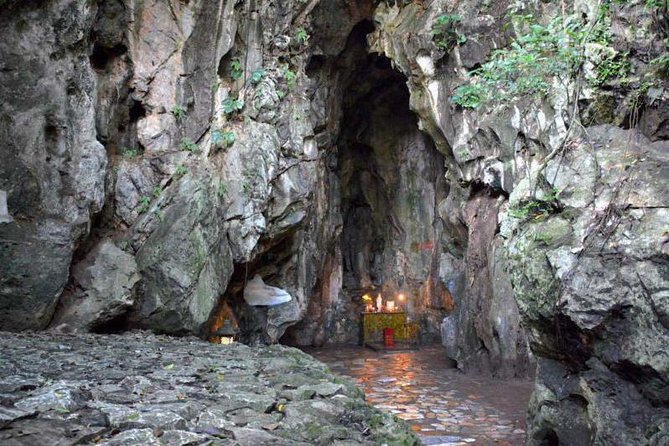 Marble Mountains - Am Phu Cave - Monkey Mountain Sunset tour - Lady Buddha on Monkey Mountain: bonsai garden calm and huge statue views