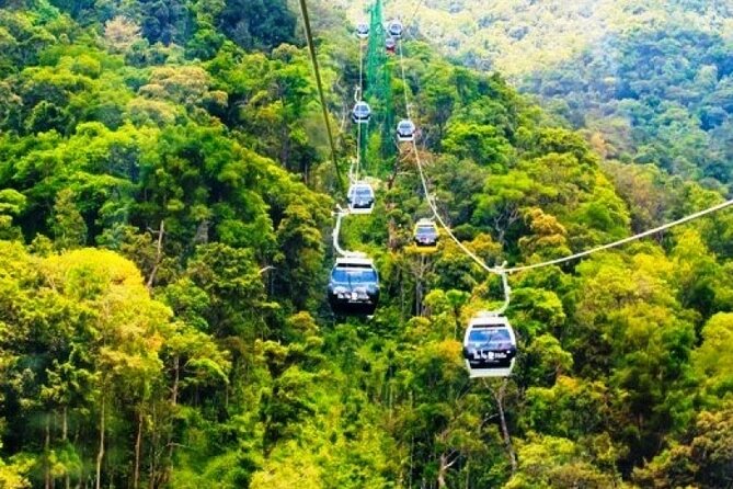 PRIVATE Half day to Golden Bridge Bana hill from Danang City - French Village Campanile, shrine views, and a temple pause