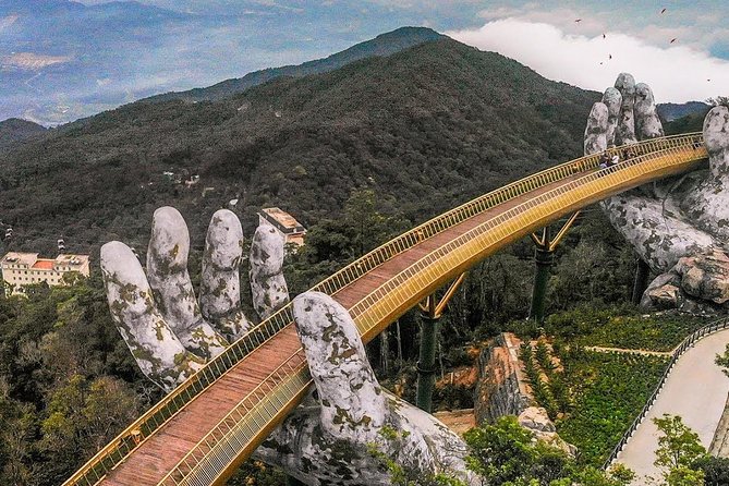 PRIVATE Half day to Golden Bridge Bana hill from Danang City - Fantasy Park time: games and attractions without feeling rushed
