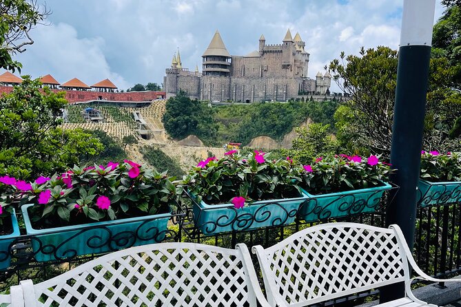 Private Trip to the Golden Bridge & French Village - Le Jardin d’Amour: flower gardens that slow your pace